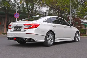 Lèvre de pare-chocs arrière aspect fibre de carbone style SK-260, kit carrosserie pour Honda Accord 10ème génération 2018-2021, accessoires auto - Product Image 3