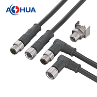 IP65 8PIN Serson Connecteur M08 Fil à Fil Mâle Femelle Rond Métal Jack Led Éclairage Câble Étanche