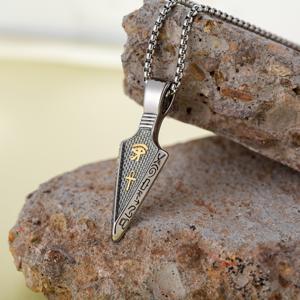 <span class=keywords><strong>2022</strong></span> nueva personalidad <span class=keywords><strong>de</strong></span> moda espiritual amuleto irregular negro colgante Cruz joyería para hombre y niños - Product Image 3