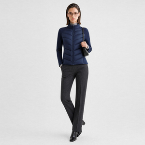 Veste d'hiver légère et <span class=keywords><strong>chaude</strong></span> pour femmes, veste de course à fermeture éclair intégrale, coupe-vent, veste en duvet slim - Product Image 3