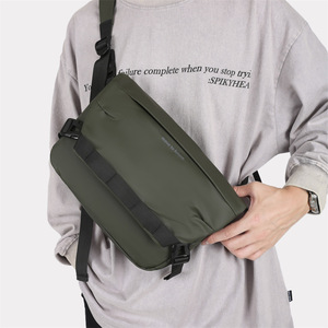 Sac à bandoulière décontracté en nylon imperméable et antivol avec logo personnalisé, sacoche de bureau pour hommes - Product Image 5