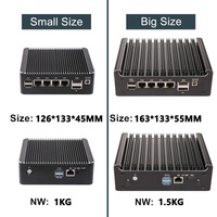 Mini PC Firewall Sin Ventilador, Intel N150 I5-8250U Pentium N6005 4417U, 4 Puertos LAN de 2.5G, Servidor Doméstico, DDR4, NVMe, Tipo-C, PfSense, OPNsense