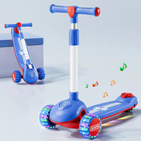 Skuter Grosir untuk Anak Usia 1-8 Tahun Laki-laki dan Perempuan dengan Pedal Plastik 3 Roda Skuter Anak-anak Dapat Naik Skuter