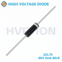 Diode haute tension 2CL70, 6KV 5mA 80nS, diode à récupération rapide, utilisée pour la découpe laser, le pulvérisation électrostatique haute tension.