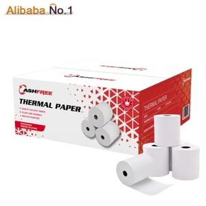 Papier thermique en gros CASHIERPOINT SY110 57mm et 80mm pour terminal de point de vente, rouleau de papier de reçu de caisse 80x80, 100% pâte de bois pour banque - Product Image 1