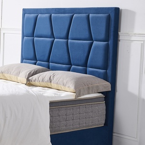 Sang trọng rắn gỗ thiết kế khung giường hiện đại vua Kích thước bọc giường cao headboard Set Kích thước sản xuất bán buôn - Product Image 5