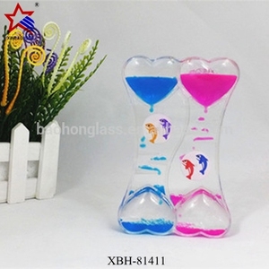 Giáng sinh Quà Tặng Mới lạ xương hình dạng Acrylic thả đồng hồ cát cá heo dầu lỏng hẹn giờ cho trẻ em và người lớn - Product Image 6