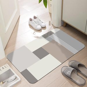 Tapis de sol de salle de bain en microfibre écologique, avec support en caoutchouc naturel durable, antidérapant, accessoire de douche et de <span class=keywords><strong>toilette</strong></span>, absorbant les ondes - Product Image 1