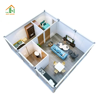 Nouvelle conception de maison conteneur pliable moderne et écologique, mini-maison avec salle de bain portable