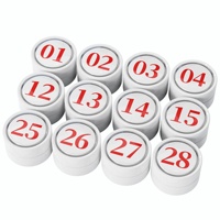 Tampon de numérotation circulaire Yin pour étudiants, tampon de numérotation pour archives financiers, tampon de numérotation de pages, tampon de marquage pour entrepôt et archives