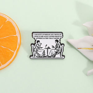 Sarcastische Humor Emaille Pin Ik Doe Mijn Best, Maar Mensen Blijven Praten Over Broche Revers Badge Sieraden Geschenken Voor Vrienden - Product Image 2