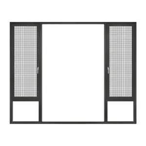 Custom Villa House Project Window Thermal Break Insulated Window Soundproof Aluminum Casement Outward/inward Opening Windows
