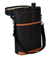 Sac fourre-tout isolé pour transport de vin, valise pour produits alimentaires, étanche, pour pique-nique, 2 bouteilles