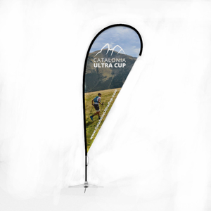 विज्ञापन डबल साइड मुद्रण फुटबॉल क्षेत्र झंडा बैनर आधार के साथ खड़े - Product Image 1