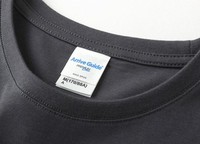 T-shirt décontracté unisexe respirant à manches courtes col rond 100% coton 210 grammes