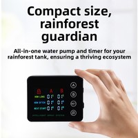 Système d'arrosage intelligent pour terrarium de forêt tropicale, kit d'humidification à micro-pulvérisation à double pompe et réservoir écologique pour reptiles en plastique