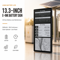 Afficheur E-Ink 13,3 pouces pour arrêt de bus, format paysage et portrait, 1600x1200, écran d'affichage E-Paper pour informations de transport, panneau de transport public