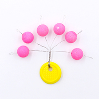 Selco boule colorée perles peinture mousse bouchon de pêche terminal accessoire de pêche bouchon de flotteur de pêche