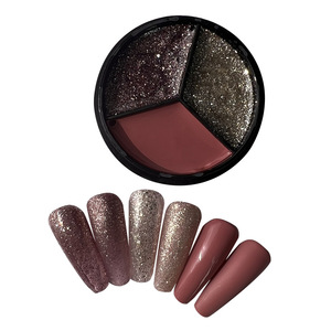 Vernis à ongles gel crème solide 3 couleurs, texture boue gelée, gel épais non flottant, application facile DIY, manucure - Product Image 5