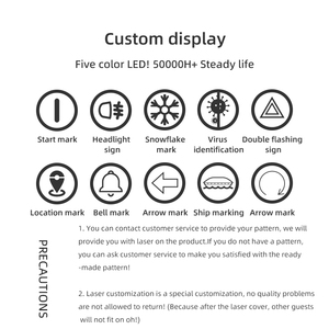 Nhà Máy Giá 22 mét nhựa pushbutton hình chữ nhật vuông nút tròn chuyển đổi không thấm nước với LED chiếu sáng CE - Product Image 5