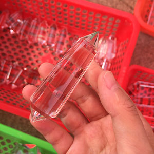 סיטונאי ברור קוורץ שרביטים ריפוי קריסטל זוגי הסתיים פוגל נקודות - Product Image 3