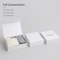 Boîte cadeau de luxe XXL blanche mate à rabat magnétique pour emballage de vêtements, vente en gros, directement de l'usine pour cadeaux