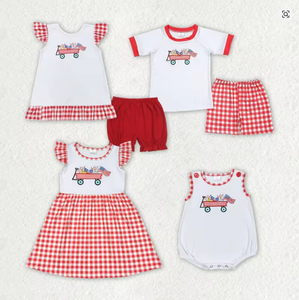 Listo para enviar el 4 de Julio Ropa de verano para niños Bandera americana Traje a juego para hermanos - Product Image 1