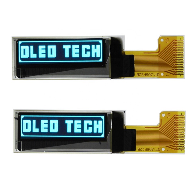 0.91 INCH 15pin SPI Blue Driver IC SSD1306 128X32 Dot matrix OLED Display Screen