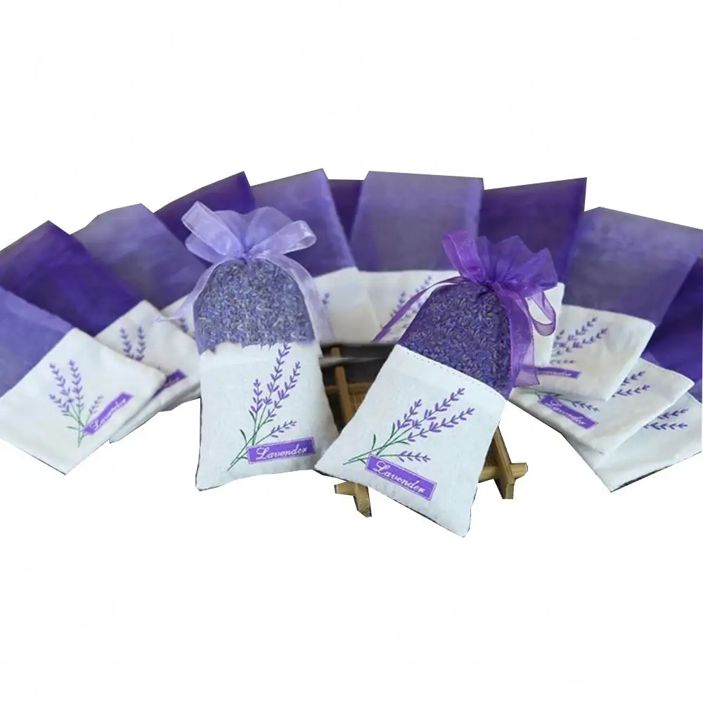 Sachet Embroidered Lavender Empty Bags Cotton Bags Organza Gauze Bags 3x6 Inch