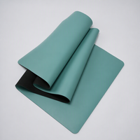 Tapis de fitness léger, durable et antidérapant pour femmes et hommes, tapis de yoga en caoutchouc PU en gros, tapis de yoga de voyage