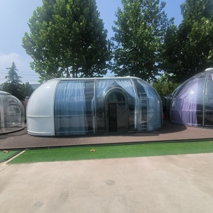 Casa a <span class=keywords><strong>Cupola</strong></span> in Policarbonato Starshine, Tenda Glamping con Bagno per Airbnb, Resistente ai Raggi UV e Durevole - Product Image 6