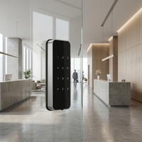 Cerradura de Puerta Moderna y Sencilla de Fábrica, Cerradura Inteligente para Gabinete con Código Táctil Negro Mate Personalizado, Grado C