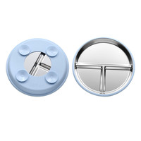 Assiettes pour tout-petits en acier inoxydable 316L de qualité alimentaire de 8 pouces avec ventouse antidérapante, design de dessin animé, écologiques, réutilisables