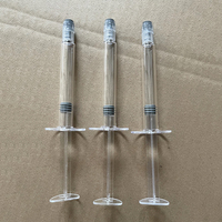 1ml 2ml 3ml 5ml 10ml Profesyonel Luer Lock Şeffaf Kozmetik PS Plastik Aplikatör Şırıngası Cilt Bakımı için