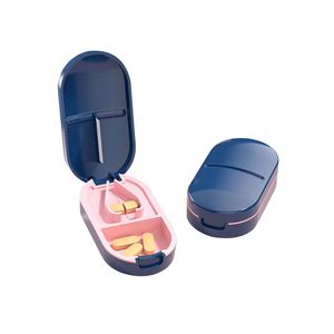 Coupe-pilules personnalisé avec logo, de haute qualité, en gros, séparateur de pilules, étui de rangement unique en plastique pour enfants et usage domestique - Product Image 1