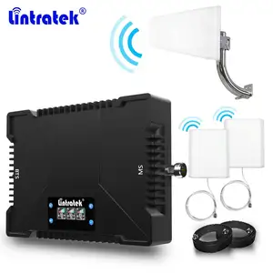 Lintratek批发75dB gsm lte B7 B20放大器三频3g 4g移动电话网络信号增强器中继器