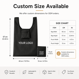 <span class=keywords><strong>Bolsa</strong></span> de Compras Plegable SHINY con Logotipo Personalizado, <span class=keywords><strong>Bolsa</strong></span> de Supermercado Reutilizable de Poliéster Resistente para Supermercados en EE. UU. - Product Image 3