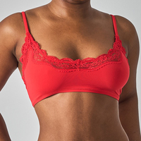 Koleksi Bra Balconette Seksi Eksplosif, Lingerie Nyaman Seperti Kulit Kedua, Bra Putih Berenda dengan Potongan Eyelash untuk Wanita (Grosir)