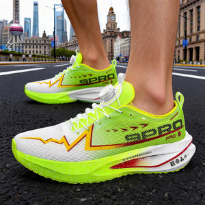 Chaussures de course pour hommes, baskets souples et respirantes, avec <span class=keywords><strong>plaque</strong></span> en <span class=keywords><strong>carbone</strong></span>, légères et tendance - Product Image 4