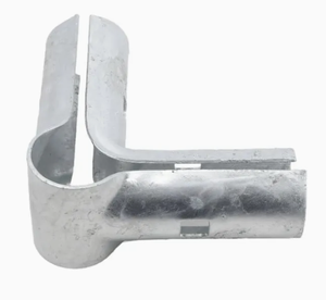 Valla de enlace de cadena alta de 6 pies Conector de tubería cruzada Boulevard Tee Línea de esquina Abrazaderas de riel Forma hueca - Product Image 1