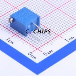 ตัวต้านทานแบบปรับได้/โพเทนชิออมิเตอร์ผ่านรูส่วนประกอบ (THT) ตัวต้านทาน1Mohm 10% 3266X-1-105 - Product Image 1