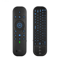 G60S PRO BT 2.4G Dual-Modus Smart-Maus Mini-Tastatur mit Hintergrundbeleuchtung Kabelloser Fernbedienung Sprachsteuerung Flugfunktion Kunststoff 10m Reichweite