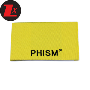 Tùy Chỉnh Mật Độ Cao Dệt Nhãn Gấp Hàng May Mặc Thương Hiệu Thẻ Và Logo Vải Nhãn Cho Quần Áo Phụ Kiện - Product Image 4