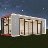 Promotion : Maison mobile insonorisée avec plafond ciel étoilé, idéale pour les séjours panoramiques, grande maison conteneur entièrement meublée, maison spatiale
