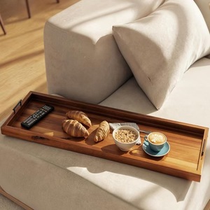 Wooden <b>Serving</b> <b>Tray</b> <b>Large</b> Multi Purpose For Family Gatherings Residential Use - Product Image 1
