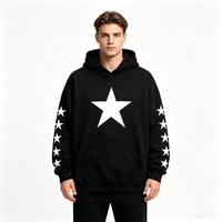 Sweat à capuche imprimé pour homme à manches longues avec poche kangourou avant, en molleton de coton épais, vêtements décontractés d'hiver pour le streetwear