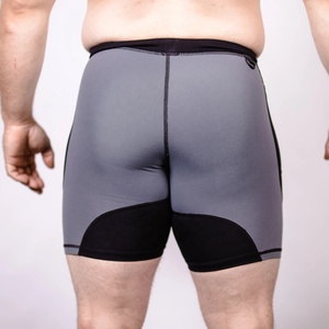 Shorts de compression personnalisés pour hommes, été, logo personnalisé, spandex/coton, séchage rapide, respirant, taille élastique, pour le cyclisme, la gym, la course à pied, avec poches - Product Image 4