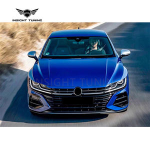 Kit de carrocería de falda lateral de rejilla de labio delantero de parachoques de coche de alta calidad para Vw Cc <span class=keywords><strong>Arteon</strong></span> actualización a <span class=keywords><strong>R</strong></span> Line <span class=keywords><strong>2021</strong></span> Kit de carrocería - Product Image 3