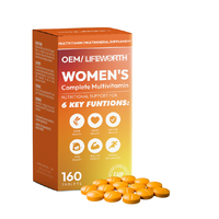 Complément alimentaire multivitaminé pour femmes LIFEWORTH avec vitamines B, C, D, E, zinc et biotine pour soutenir la santé immunitaire