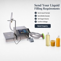 Machine de remplissage semi-automatique à commande numérique pour liquides (miel, huile comestible, jus) avec pompe à engrenages et fonction de pesage pour bouteilles en plastique